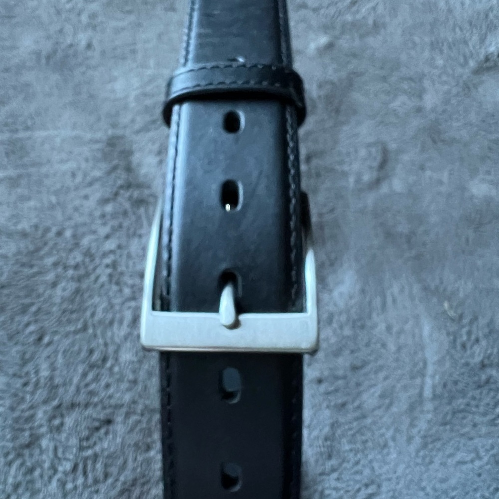 Men's 5.11 Tactical Series Black Leather Belt with Silver Buckle- NEW